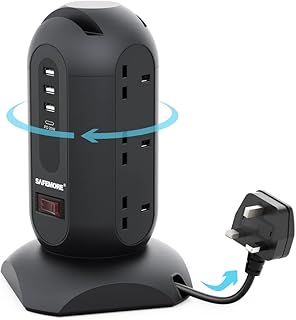 Tour extension to 9 sockets with 5 USB locations (1.. DIAYTAR NIGERIA: Connecting Nigerians with affordable products through our expansive e-commerce platform.