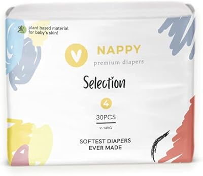 Nabi selection premium layers size 4 (9-14 kg) 30 natural organic cotton layers | Reinforced rear sheet | EU made.. Shop without boundaries at DIAYTAR NIGERIA, offering affordable products with convenient delivery times.