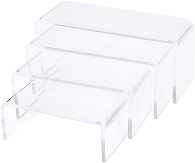 HEMOBUBLUE 4 rooms acrylic supports to present buffets, cupcakes and jewelry figurines for table decoration.. Shop confidently with DIAYTAR NIGERIA, offering affordable prices and reliable delivery within a week.