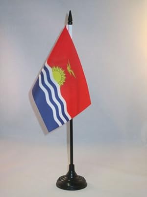 Flag Kiribati Table Flag 4 '' X 6 '' Bureau.. DIAYTAR NIGERIA: Creating access to affordable products for every Nigerian with our swift delivery service.