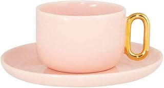 Blush and gold cup and saucer.. Shop across categories at DIAYTAR NIGERIA with the confidence of affordable prices and delivery within 8 days.