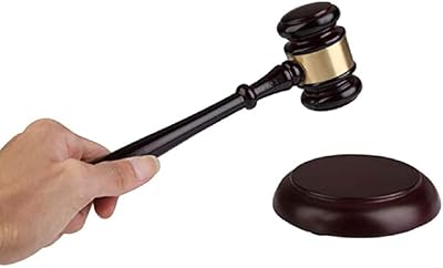 Wooden hammer and block, wooden hammer with a lawyer for lawyer, wooden handbag, set of judge hammer for auctions and courts (10 inches).. DIAYTAR NIGERIA: Your partner in affordable online shopping with dependable delivery within 8 days.