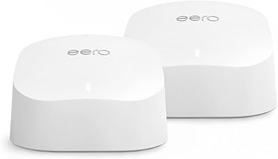 Wi-Fi router 6 Maillé double band Amazon Eero 6 | With HUB for Intelligent House Integrated Zigbee | Pack of 2.. DIAYTAR NIGERIA: Where shopping dreams come true with budget-friendly prices and nationwide shipping.