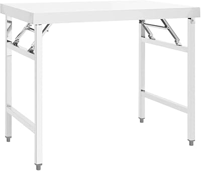 Foldable steel kitchen work table Fedexcel adapted to catering at the restaurant.. Experience convenient online shopping on DIAYTAR Nigeria — wide selection and affordable delivery.