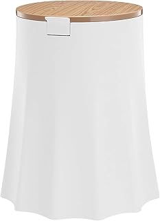 Gluckluz kitchen trash can, plastic trash with upper lid with pressure and interior bucket for bathroom, living room, office, bedroom, house (white, 12 l).. Discover endless possibilities with DIAYTAR NIGERIA's vast e-commerce selection and budget-friendly delivery.