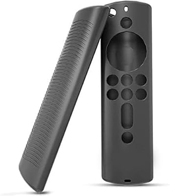 Soldot protection case compatible with Amazon Fire TV 4K Alexa Voice Remote, soft for skin, shock resistant, non -slip, Silicone Washable (Black).. DIAYTAR NIGERIA: Making online shopping accessible to all Nigerians with our affordable platform.