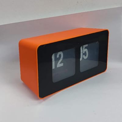 BHNING Square Employee Clock, Silent office clocks with automatic rotation. Retro modern orange -colored quartz wall clock.. From daily deals to exclusive products — DIAYTAR Nigeria has you covered.