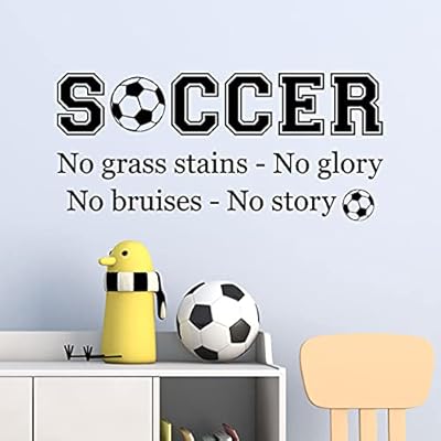 Wall stickers with football quote, beautiful interior decoration, waterproof sppo wall stickers! your wall (design 1), 80 x 40 cm.. DIAYTAR NIGERIA: Bringing quality products to every Nigerian with affordable nationwide delivery.