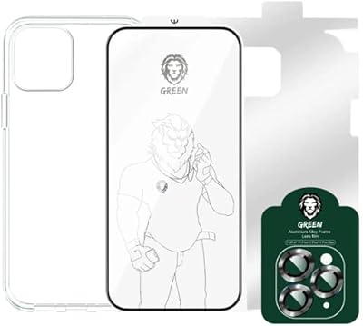 Green lion 4 in 1 rear shell with 360 degree protection for 12/12 pro iPhone, 6.1 inch size, black.. Find everything you need at prices you'll love with DIAYTAR NIGERIA's comprehensive e-commerce platform.