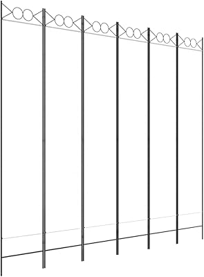 Part separator Vedaxl, 6 foldable intimacy panels, part separator, wall separation panel, white, white, size 240 x 220 cm.. DIAYTAR NIGERIA transforms online retail with our affordable platform and dependable shipping service.
