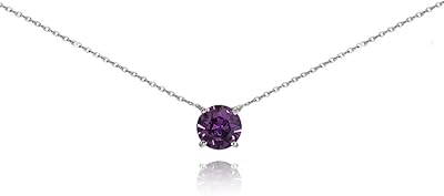 Crystal necklace for women in silver sterling 6 mm, European crystal, short collar of bridesmaid for elegant girls, 13 " + extension.. DIAYTAR NIGERIA: Where countless products meet affordable prices and reliable nationwide shipping.