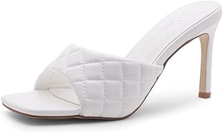 Shoe Land Melrose Sandals to put on padded with square end and high heels for women.. DIAYTAR NIGERIA: Your affordable gateway to thousands of products delivered within a week.