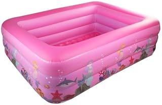 View Family Rectangular Inflatable Swimming Pool with three rings above ground for interior.. DIAYTAR NIGERIA: Where smart shoppers find everything they need at prices they can afford.