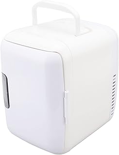 Mini 4L refrigerator, 12V portable personal refrigerator, mini-carrier with single door for cars, car trips, house, desk, skin care, food and drinks (white).. Online shopping made simple and affordable — DIAYTAR Nigeria.