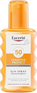 EUCERN sunscreen spray, transparent fluid SPF 50, 200 ml.. Your digital shopping destination, DIAYTAR NIGERIA combines variety with affordability and quick delivery.