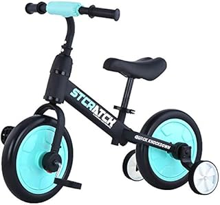 Children's balance sheets from 3 to 6 years old for boys and girls, children's bikes 4 in 1 with stabilizing wheels and pedals (blue).. Easy checkout, quick delivery — shop now on DIAYTAR Nigeria.