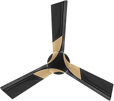 Wendy East Electric Ceiling Fan, 56 inch size, metallic black and gold.. Thousands of choices. Zero hassle. All thanks to DIAYTAR Nigeria.