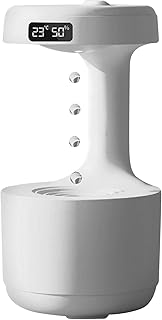 Anti-gravity humidifier with LED display Silent 800 ml Silent Water Beets with 2 humidification modes for the house, the desk, the bedroom or the plants (white).. You shop, we deliver — quick and easy with DIAYTAR Nigeria.