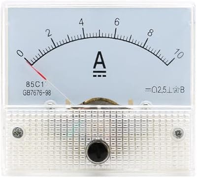 Analog current counter, analog voltmeter DC 10A, ampèremeter for circuit test, ample meter, white.. DIAYTAR NIGERIA delivers what you want at prices you'll love, all within 5-8 days nationwide.