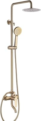 Danube Home Milano Cali Rain Danube shower column - Complete set | Matal metal shower column, rain shower with single handle tap, hand shower - gold.. Your comprehensive marketplace awaits at DIAYTAR NIGERIA with affordable prices and reliable delivery times.