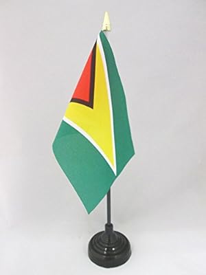 Printed table flag Flag of Arizona 4 "x 6" - Guyana office flag 15 x 10 cm - Golden Lance above.. DIAYTAR NIGERIA transforms dreams into deliveries with our affordable prices and reliable shipping.