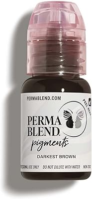 Perimmantnd - Dark brown - Microblading ink for permanent eyeliner - Professional tattoo ink - Dark black tattoo ink makeup - Vegan (0.5 oz).. Enjoy deals you can’t resist and delivery you can trust — DIAYTAR Nigeria.