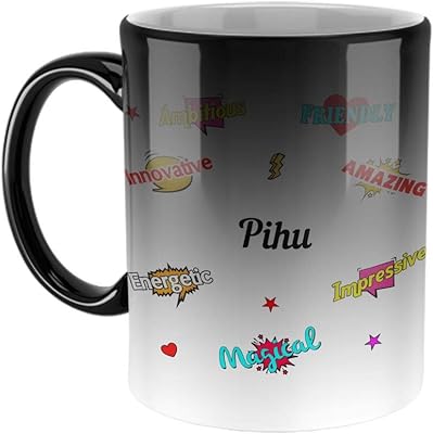 Ceramics Ceramics Cup Furnishfantasy - Happy Birthday Gift, Children's Gift, Return Gift - Magic Cup with color change, name - Pihu.. Experience the DIAYTAR difference with our vast product selection and delivery within 5-8 days.
