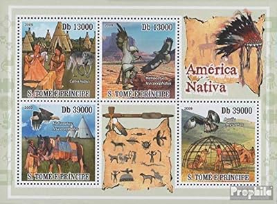 Sao Tomé E Principle 4048-4051 Leaf (Complete edition.) Indians 2009 (Collection stamps) Horses.. You shop, we deliver — quick and easy with DIAYTAR Nigeria.