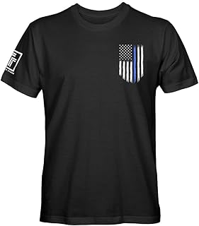 Superb T-shirt for men Thin Blue Line Flag of the United States Patriotic Support Police.. DIAYTAR NIGERIA brings online shopping to every Nigerian with affordable prices and reliable shipping.