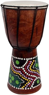 Dekdale 6 "African Djembé Djembé in solid wood carved by hand and goat skin, instrument of traditional African music.. Your everyday shopping companion, DIAYTAR NIGERIA offers unbeatable value with nationwide delivery.