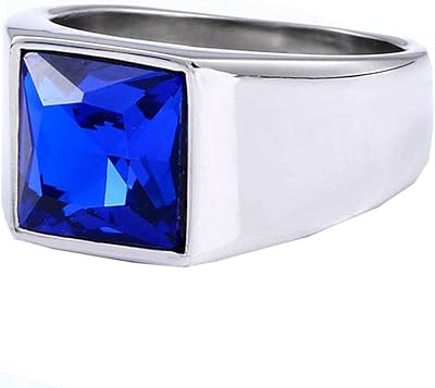 Stainless steel square man ring with precious stones, polished finish, metal, cubic zircon.. Don’t wait weeks — DIAYTAR Nigeria delivers your order in just a few days.