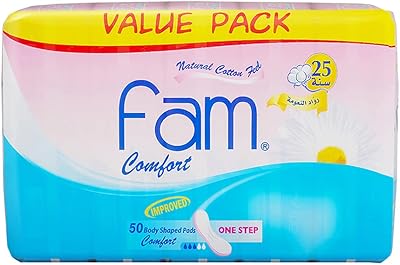 Fam One Step Hygienic Towels Ultra Sweet Touch Natural Cotton, very thick, without wings, 50 towels.. From big brands to everyday basics — DIAYTAR Nigeria has you covered.