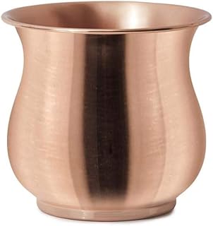 Flower vase Copper Copper Serene Spaces Living, Decorative Copper Vase, Floral centerpiece for weddings, events, parties, dining table at home, pink gold vases, 4.75 "high and 5 \" in diameter.. DIAYTAR NIGERIA combines affordability with convenience, delivering your purchases within 5-8 days.