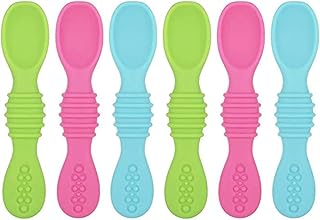 Package of 6 lightening silicone teasments for baby, baby feed spoon in complete safety and withdrawal spoon for infants, infants, toddlers and children.. DIAYTAR Nigeria: Great value, fast delivery, and endless options.