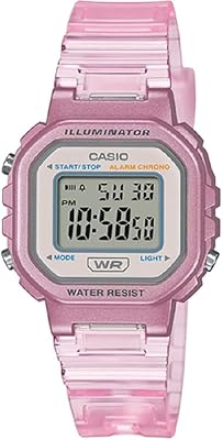 Digital watch for girl with transparent dial and transparent resin bracelet la-20whs-4adf, pink, bracelet, pink, bracelet.. DIAYTAR NIGERIA makes quality accessible with low prices and reliable 5-8 day nationwide delivery.
