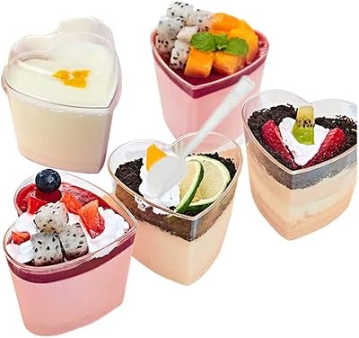 Set of dessert cups with 25 plastic aperitif cups.. DIAYTAR NIGERIA: Your affordable shopping destination with thousands of products delivered in days.