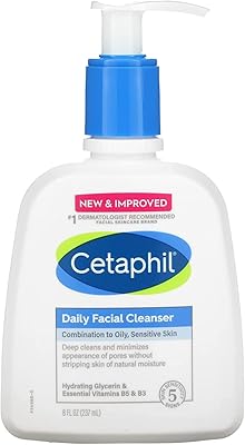 Daily cleanser for the cetaphil face, 8 fl oz (237 ml).. DIAYTAR NIGERIA: Where every shopping need is fulfilled with affordable prices and nationwide shipping.