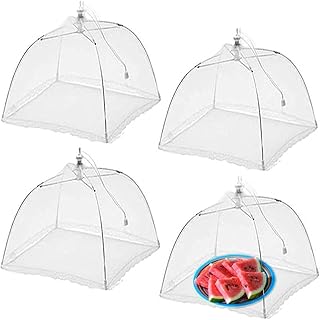 Kastwave Lot of 4 reusable foldable food mesh tent covers of 43.2 cm for picnics outdoors, barbecues, prevent insects, flies, mosquitoes from entering.. Nigeria's most diverse e-commerce platform delivers quality and affordability to your doorstep in 5-8 days.