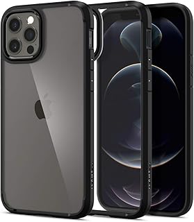Ultra Hybrid Spigen shell designed for iPhone 12 and iPhone 12 Pro (6.1 inches) - Mat black.. DIAYTAR NIGERIA makes quality accessible to all with our affordable prices and quick delivery service.