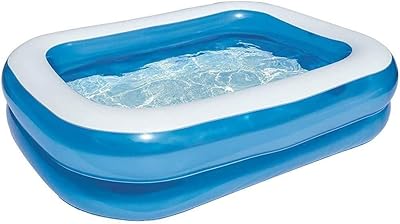 Blue rectangular inflatable swimming pool, floating bed, Kkgg baby paddling pool.. One platform, all your needs — DIAYTAR Nigeria delivers quickly.