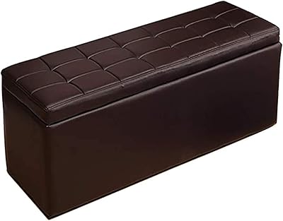 Nobits footrest, Ottoman storage boxes, rectangular chairs for bedroom bedroom, pouf (brown, 100 x 40 x 40 cm, rectangular).. Your trusted marketplace, DIAYTAR NIGERIA offers extensive variety with delivery within 8 days.
