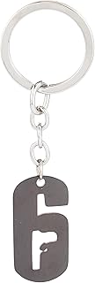 Cool Baby number 6 Cartoon Design Keying in stainless steel for cards, bags, luggage, keys and lockers at home ID NY0109-SRK.. DIAYTAR NIGERIA: Where every purchase is affordable and delivery is always within a week.
