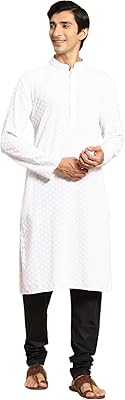 Raghubhai hargovindas chikankari kurta brodé pour hommes avec esemble churidar (SQR).. DIAYTAR NIGERIA puts thousands of products at your fingertips with affordable prices and delivery within a week.