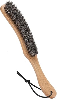 Hats off brush - Clean horse's horsehair hat brush for Western cowboy hat, Fedora hat and baseball cap, hair clothes brush to remove cat dust for costumes, suede, cashmere, clothing and furniture, handle in beech beech.. DIAYTAR NIGERIA: Where every search yields affordable results delivered promptly to your door.