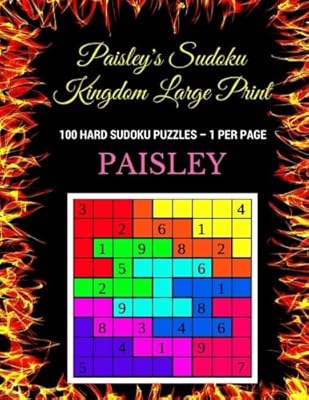 The kingdom of sudoku de paisley in large characters: 100.. Why pay more? DIAYTAR Nigeria gives you the best for less.