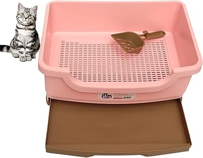 Large closed litter tray for cats and kittens, with removable tray, handle and spoon, anti-burst, odorless (blue).. Embrace the convenience of DIAYTAR NIGERIA with thousands of products at your fingertips, delivered nationwide.