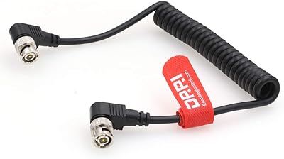 DRRI 1080P 3G HD-SD BNC to BNC Spring Video Cable at Right Angle 75ohm for Red Gemini/Steadicam Configurations.. The future of Nigerian shopping is here — DIAYTAR Nigeria.