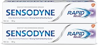 Sensodyne Rapid relief toothpaste pack, sensitive toothpaste to help quickly defeat sensitivity, 160 g multiple pack (80 g x 2).. Experience the power of choice with DIAYTAR NIGERIA's extensive catalog and reliable delivery service.