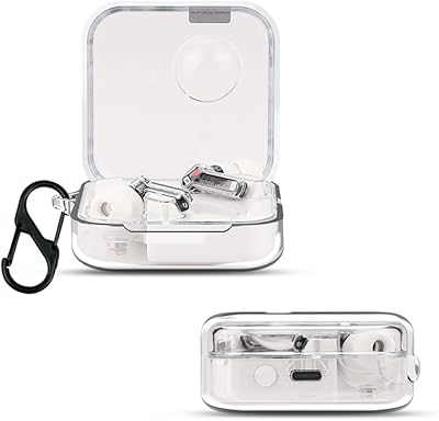 Oetro case compatible with Nothing Ear headphones (2) - Protective case for headphones, flexible transparent shell with ear hooks (2) - Transparent.. DIAYTAR NIGERIA connects you with thousands of products at competitive prices, delivered within a week.