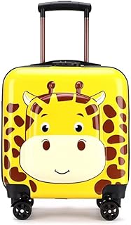 A children's travel bag, a light trolley 3D 3D bag, a travel bag with a cartoon animal motif for boys and girls, a travel gift, a suitcase on wheels, a giraffe.. DIAYTAR NIGERIA brings the market to your fingertips with affordable prices and swift delivery services.
